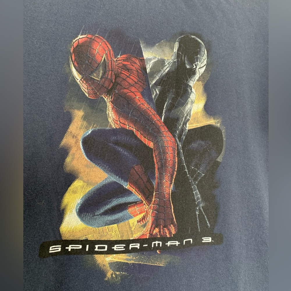 🕷️🕸️Rare 2007 Vintage Spider-Man 3 Movie Offical Graphic T-Shirt